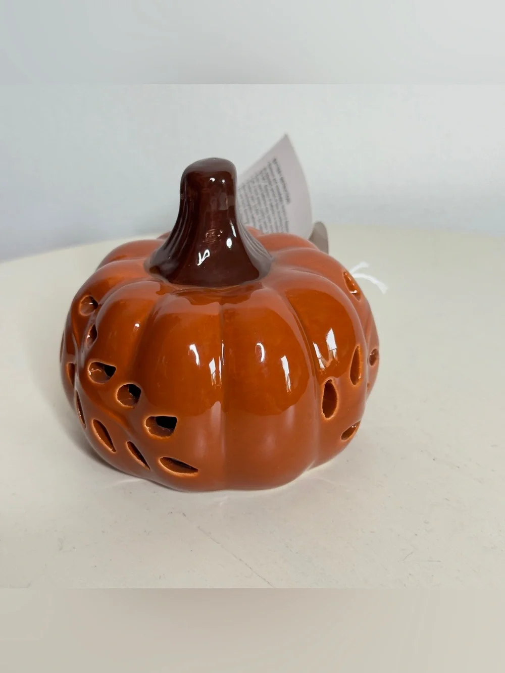 Fall Ceramic Light Up Pumpkin